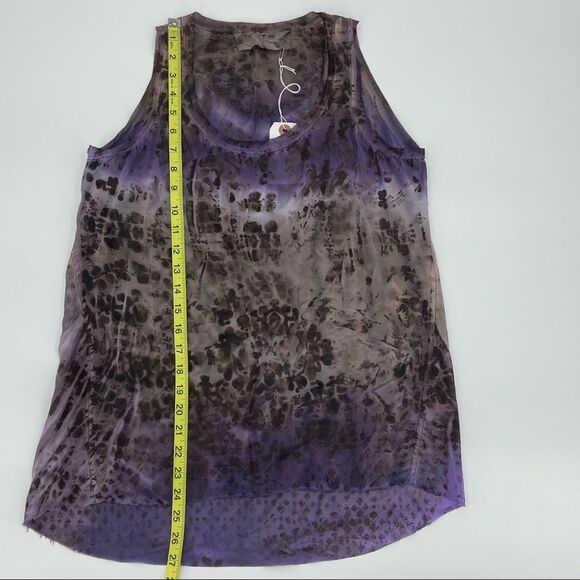 Ma+Ch Marika Charles Amethyst Hand Dyed Silk Tank - Picture 13 of 15